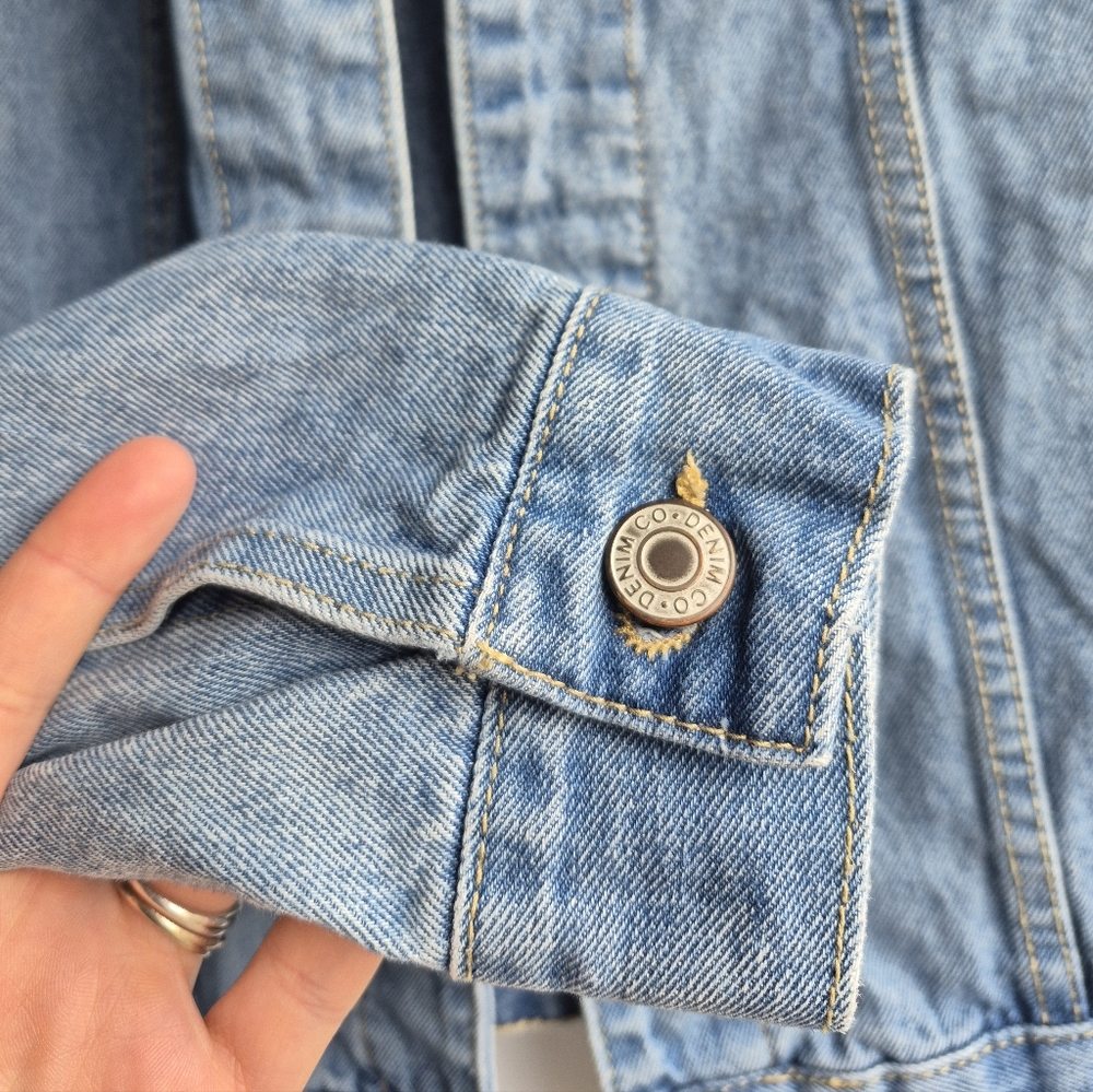 Primark Classic Light Wash Denim Jean Jacket With Pockets - Picture 4 of 7